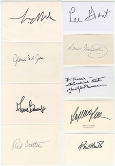 Lot Of (51) Academy Award Winners Signed Photos And Cut Signatures Including Martin Sheen & James Earl Jones (PSA/DNA PreCert)